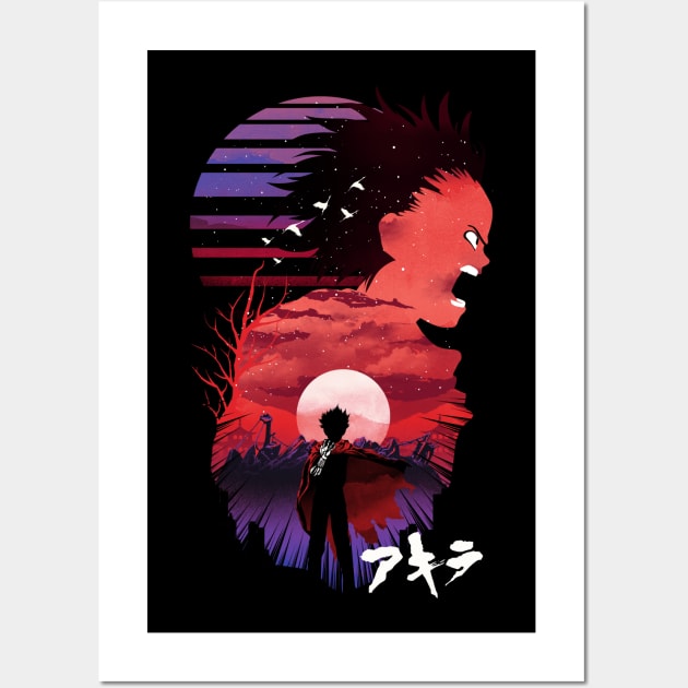 Tetsuo Sunset Wall Art by DANDINGEROZZ